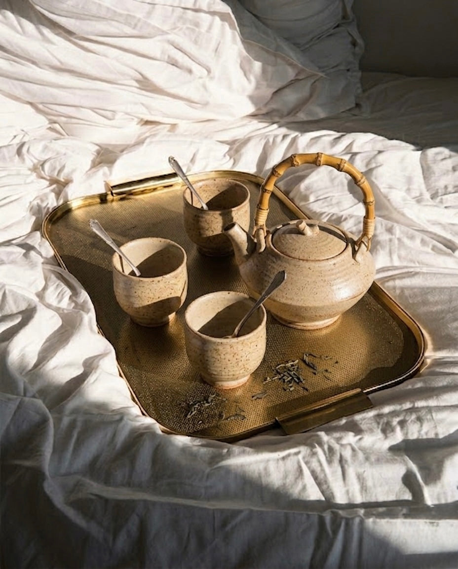 Juego de Té Arena Natural