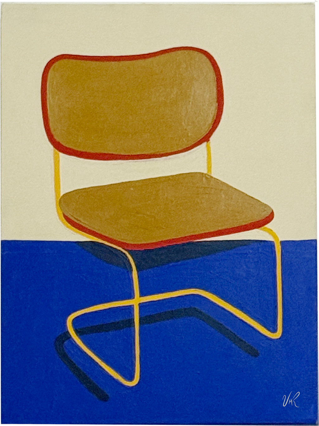 Pintura abstracta minimalista en tonos blancos y cremas titulada "Esperando a Nadie" de Valeria Moguel.